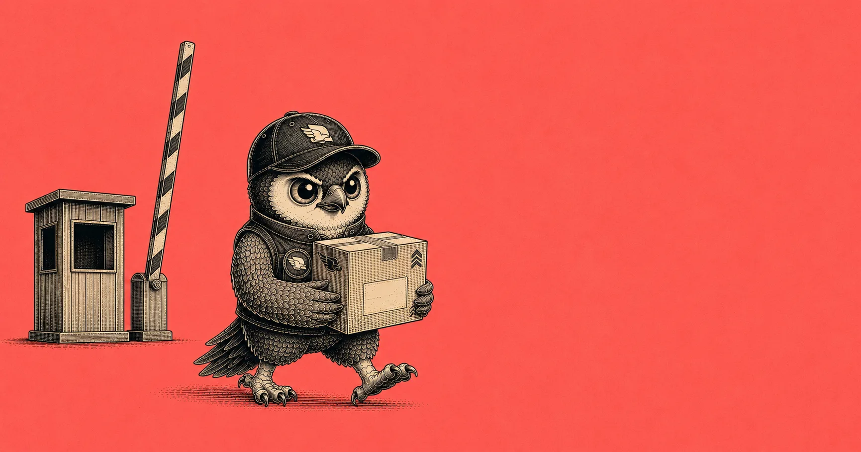 Peregrine mascot Perry navigating Section 321 customs paperwork: the de minimis playbook for DTC brands shipping China-direct
